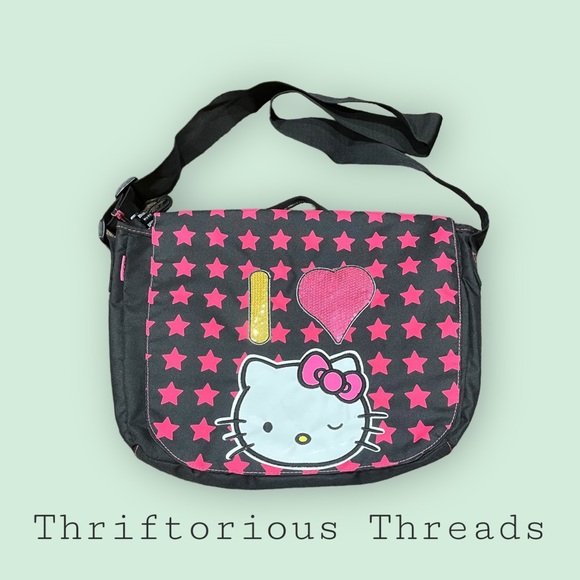 Hello Kitty I Love Hello Kitty Messenger Bag - Picture 2 of 5